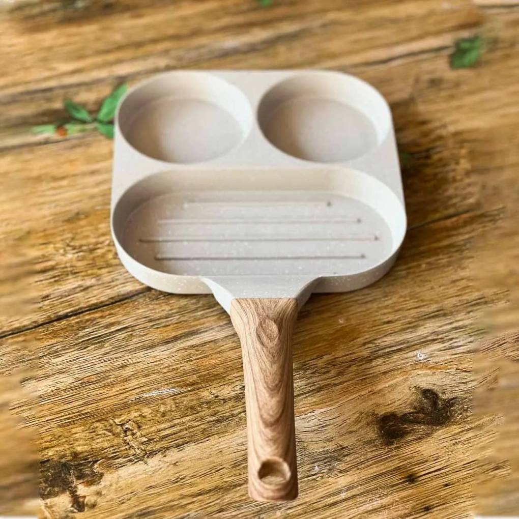 3 in 1 Multifunctional Non-Stick Egg Pan