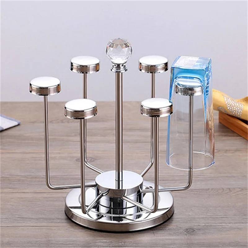 Glass Holder Rack 360° Rotating